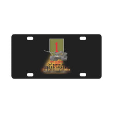 Load image into Gallery viewer, Army - 1st Bn 63rd Armor - 1st Inf Div - M60A1 Tank X 300 Classic License Plate
