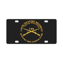 Load image into Gallery viewer, Army - 149th Infantry Regiment - KYARNG - Branch X 300 Classic License Plate
