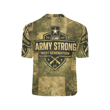 Load image into Gallery viewer, Little Kids' All Over Print Crew Neck T-Shirt -  Young Patriot - Army
