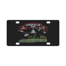 Load image into Gallery viewer, D Troop 4th Cav - Hunter-Killer Team w Aircraft Classic License Plate
