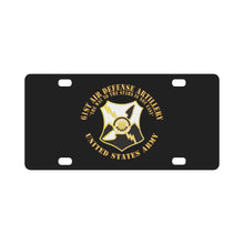 Load image into Gallery viewer, Army - 61st Air Defense Artillery - The Way To the Stars Is Not Easy - DUI, US Army X 300 Classic License Plate

