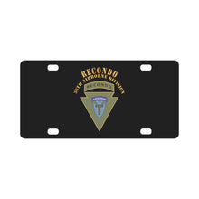 Load image into Gallery viewer, 36th Airborne Division - Recondo X 300 Classic License Plate
