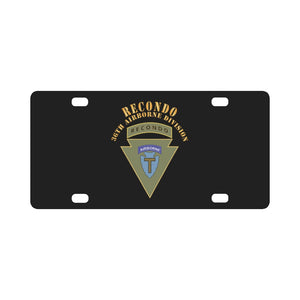 36th Airborne Division - Recondo X 300 Classic License Plate