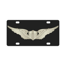 Load image into Gallery viewer, Army - Aviator - Pilot Badge wo Txt Classic License Plate
