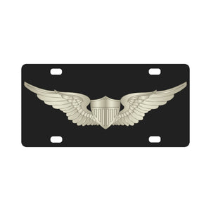 Army - Aviator - Pilot Badge wo Txt Classic License Plate