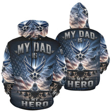 Load image into Gallery viewer, AOP Hoodie - A hero in the skies Men's All Over Print Hoodie (USA Size)
