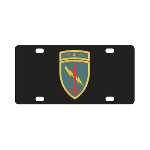 Army - 4th Missile Command - SSI wo Txt X 300 Classic License Plate