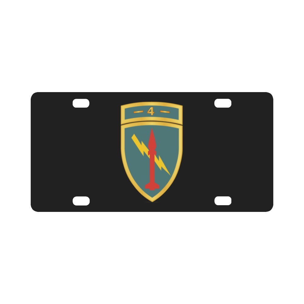 Army - 4th Missile Command - SSI wo Txt X 300 Classic License Plate