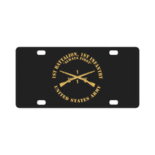 Load image into Gallery viewer, Army - 1st Battalion, 1st Infantry Regiment Branch - Always First - US Army X 300 Classic License Plate
