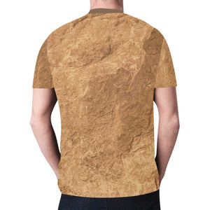 All Over Print Mesh T-shirt  - Rock Face