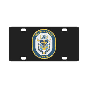 Navy - USS Milwaukee (LCS-5) wo Txt X 300 Classic License Plate