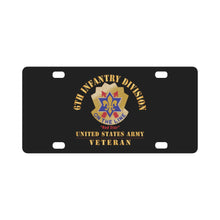 Load image into Gallery viewer, Army - DUI - 6th Infantry Division - Red Star - US Army Veteran X 300 Classic License Plate
