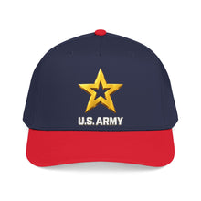 Load image into Gallery viewer, Mid Profile Baseball Cap - Army Star W Us Army w White Star - 3D - Enhanced
