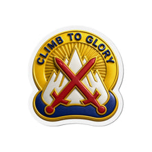Load image into Gallery viewer, Die-Cut Magnet - Army - DUI - 10th Mountain Division wo txt - 3D - Enhanced
