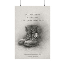 Load image into Gallery viewer, Matte Poster - Old Soldiers Never Die

