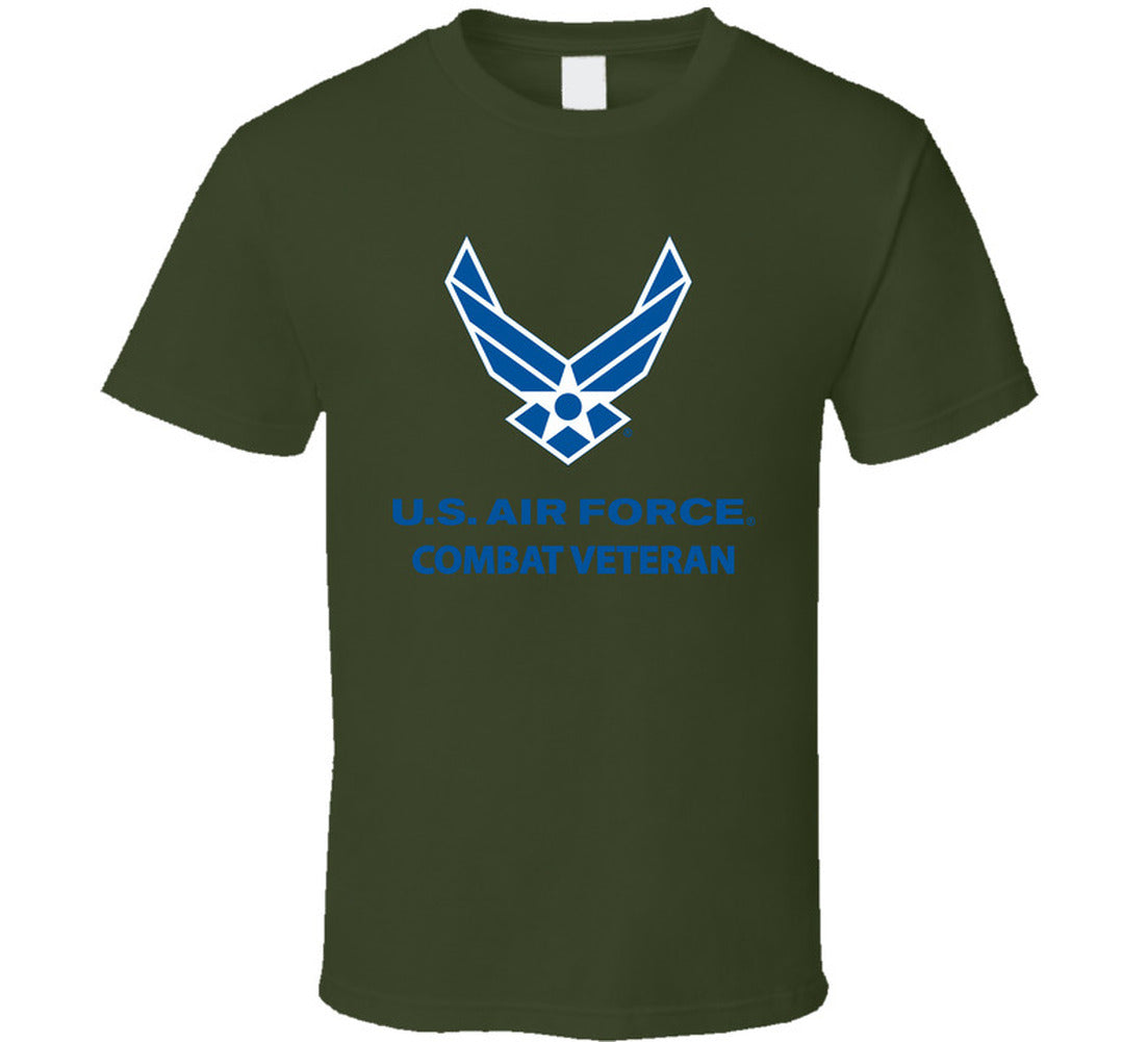USAF Logo, TM Txt - U S Air Force - Combat Veteran X 300 Crewneck Swea ...