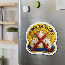 Load image into Gallery viewer, Die-Cut Magnet - Army - DUI - 10th Mountain Division wo txt - 3D - Enhanced
