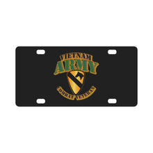 Load image into Gallery viewer, ARMY - 1st Cav - Vietnam - Combat Vet Classic License Plate
