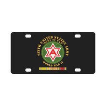 Load image into Gallery viewer, Army - 6th United States Army - WWII w PAC SVC Classic License Plate
