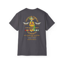 Load image into Gallery viewer, Unisex Ultra Cotton Tee - Vietnam Combat Aviation Vet w Air Crew Badges - 12th Aviation Group - Vietnam - SSI - Sgt Howard Meyers - 1968-1969 SVC X 300
