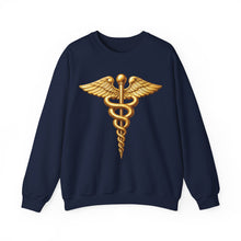 Load image into Gallery viewer, Crewneck Sweatshirt - Army Medical Corps Branch Insignia - 3D - Enhanced
