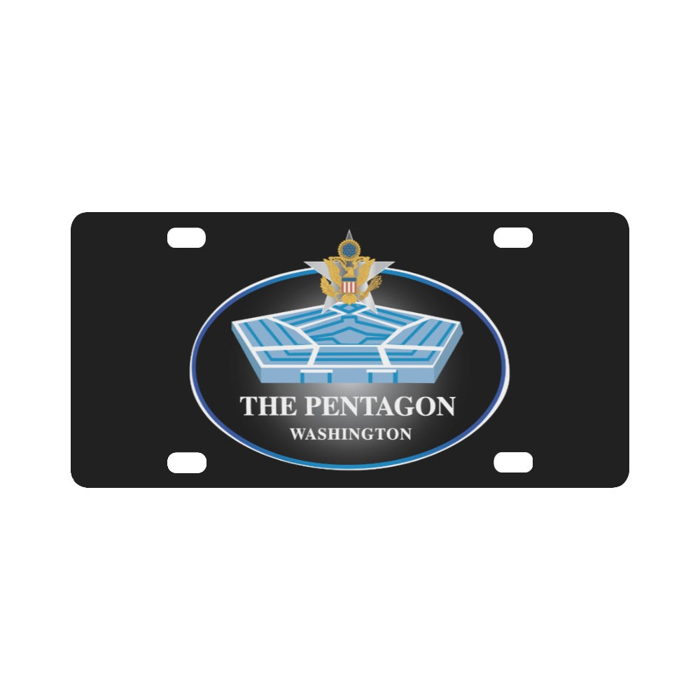 Army - The Pentagon w GS Branch wo Outside Txt X 300 Classic License Plate