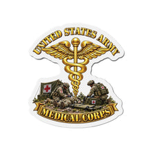 Load image into Gallery viewer, Die-Cut Magnet - Army - Medical Corps - US Army w Scene - 3D - Enhanced
