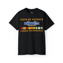 Load image into Gallery viewer, Unisex Ultra Cotton Tee - Army - Vietnam Veteran - Cbt Infantryman w CIB VN SVC
