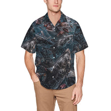 Load image into Gallery viewer, Camo Pattern - Shark Feeding Frenzy Ghost Men's All Over Print Hawaiian Shirt With Chest Pocket
