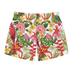 Swim Trunks (AOP) - White - Tropical Flowers X 300