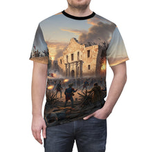 Load image into Gallery viewer, AOP Unisex Tee - Battle of the Alamo - Texas Independence
