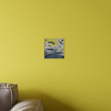Load image into Gallery viewer, Acrylic Wall Art Panel - German jet fighters attacking US bombing formations
