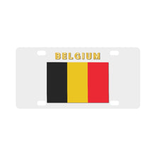 Load image into Gallery viewer, Flag - Belgium Flag w Txt Classic License Plate
