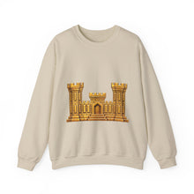 Load image into Gallery viewer, Crewneck Sweatshirt - Amy Corps of Engineers Branch Insignia - 3D -  Enhanced
