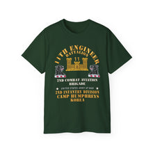 Load image into Gallery viewer, Unisex Ultra Cotton Tee - Classic - 11th Engineer Battalion - Camp Humphries 2nd Infantry Division - Korea
