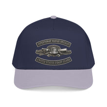 Load image into Gallery viewer, Mid Profile Baseball Cap - USCG - Expeditionary Warfare Specialist w txt - 3D - Enhanced
