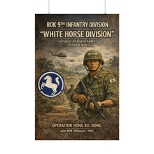 Load image into Gallery viewer, Posters - Korea  - 9th Division - White Horse Division - Korea in Vietnam
