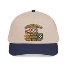Load image into Gallery viewer, Mid Profile Baseball Cap - Army - Iraq War Veteran - Ribbon Bar - Map - SSI - 3rd Infantry Division - 3D - Enhanced

