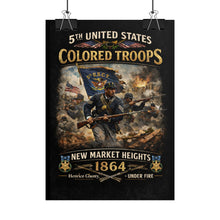 Load image into Gallery viewer, Posters - Honoring the 5th USCT at New Market Heights- Poster
