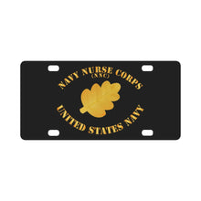 Load image into Gallery viewer, Navy - Navy Nurse Corps Pin Branch w Txt Classic License Plate
