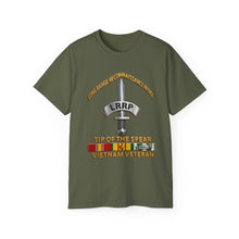 Load image into Gallery viewer, Unisex Ultra Cotton Tee - Army - Badge - LRRP - Tip of the Spear - Vietnam Vet w SVC - 3D - Enhanced
