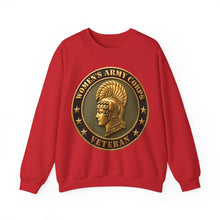 Load image into Gallery viewer, Crewneck Sweatshirt - Army - Women's Army Corps Veteran - 3D - Enhanced
