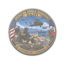 Load image into Gallery viewer, Kiss-Cut Stickers - Operation Uphold Democracy - Haiti Intervention - 1994
