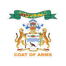 Load image into Gallery viewer, Kiss-Cut Stickers - COA - Coat of Arms of Guyana - Coat of Arms X 300
