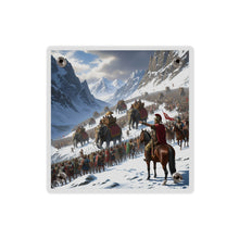 Load image into Gallery viewer, Acrylic Wall Art Panel - Hannibal Crossing the Alps to Atttack Rome
