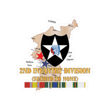 Load image into Gallery viewer, Kiss-Cut Stickers - Army - Korea Map - 2nd Infantry Div - Second to None w SVC X 300
