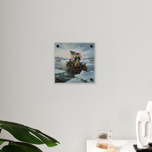 Load image into Gallery viewer, Acrylic Wall Art Panel - Washington Crossing the Delaware duing the Revolutionary War
