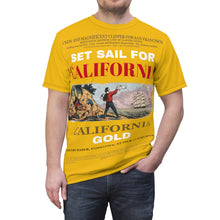 Load image into Gallery viewer, AOP - Gold Shirt - Set Sail for CALIFORNIA - California Gold
