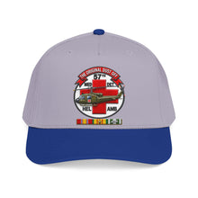 Load image into Gallery viewer, Mid Profile Baseball Cap - Army - 57th Medical Co - Original Dustoff - Vietnam w VN SVC - 3D - Enhanced
