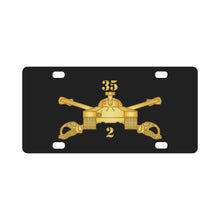 Load image into Gallery viewer, Army - 2nd Bn, 35th Armor - Armor Branch wo Txt X 300 Classic License Plate
